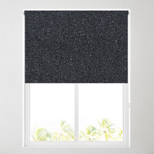 Load image into Gallery viewer, Black Glitter Thermal Blackout Roller Blind
