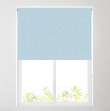 Load image into Gallery viewer, Blue Dot Thermal Blackout Roller Blind
