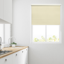 Load image into Gallery viewer, Unilux Butter PVC Water Resistant Blackout Roller Blind
