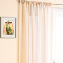 Load image into Gallery viewer, Casablanca Cream Sparkle Voile Curtain Panel
