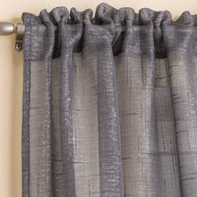 Load image into Gallery viewer, Casablanca Grey Sparkle Voile Curtain Panel
