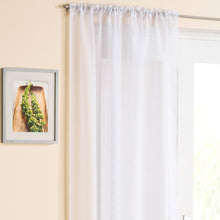 Load image into Gallery viewer, Casablanca White Sparkle Voile Curtain Panel
