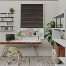 Load image into Gallery viewer, Soul Chocolate Blackout Pleated Blind
