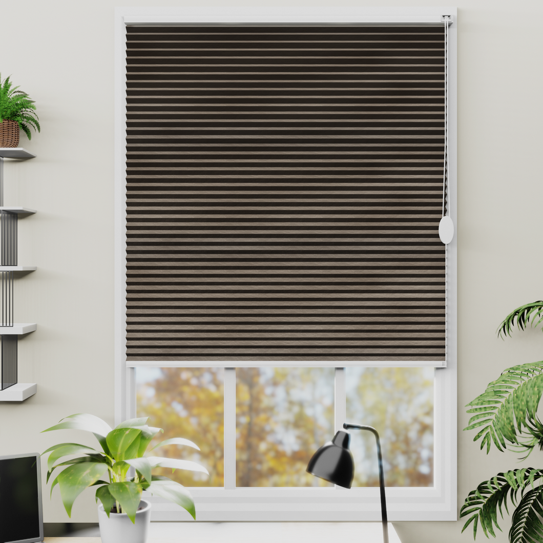 Soul Chocolate Blackout Pleated Blind