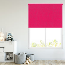 Load image into Gallery viewer, Cerise Glitter Thermal Blackout Roller Blind
