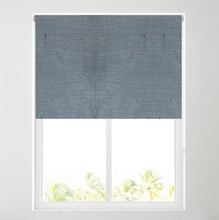 Load image into Gallery viewer, Charcoal Faux Silk Thermal Blackout Roller Blind
