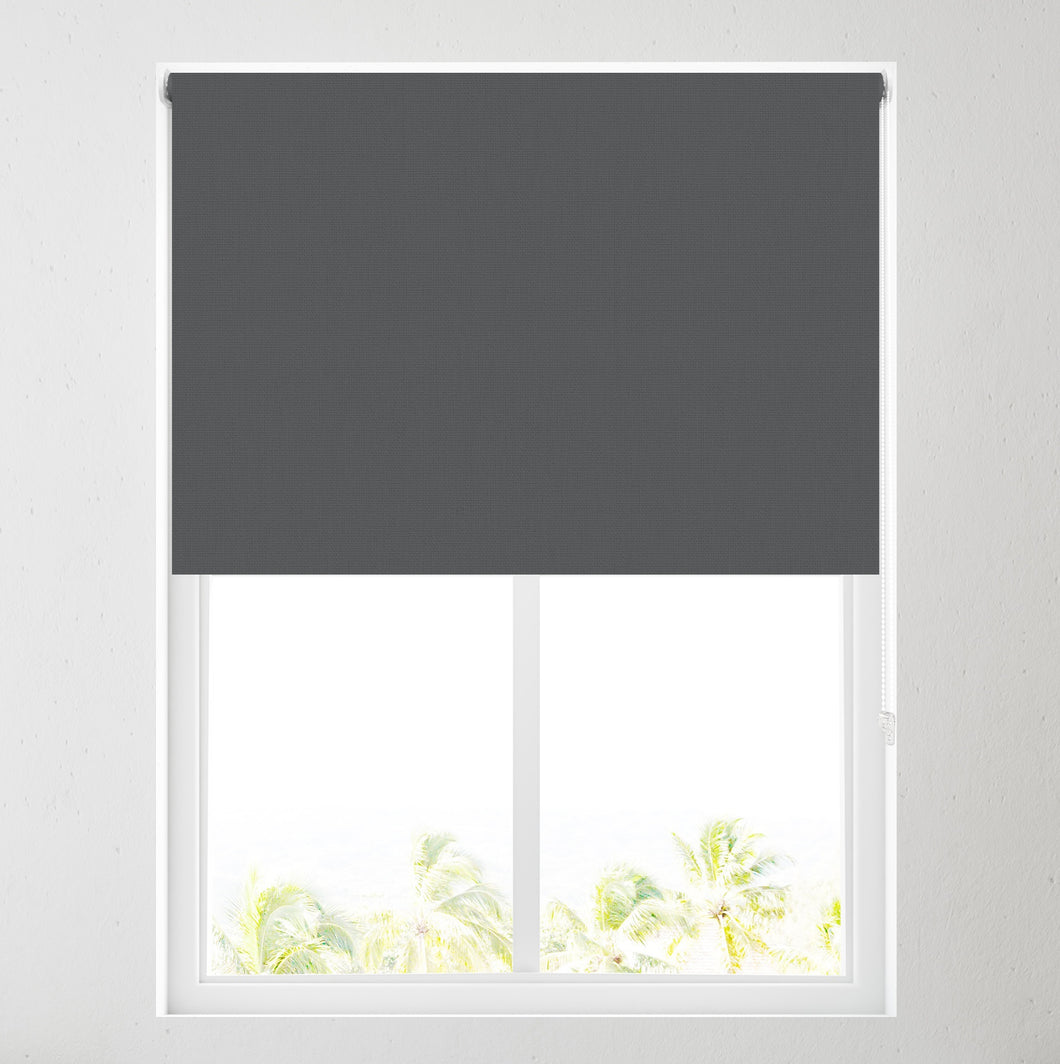 Charcoal Grey Thermal Blackout Roller Blind