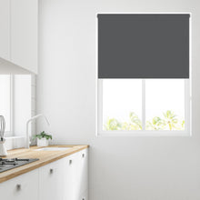 Load image into Gallery viewer, Charcoal Grey Thermal Blackout Roller Blind
