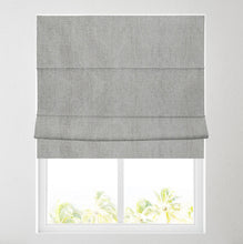 Load image into Gallery viewer, Silver Chenille Fully Lined Roman Blind
