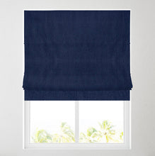 Load image into Gallery viewer, Navy Chenille Fully Lined Roman Blind
