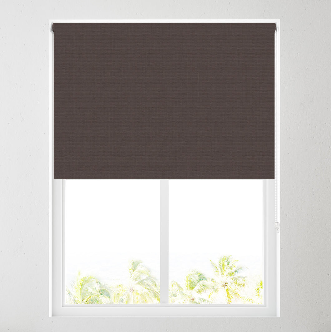Chocolate Thermal Blackout Roller Blind
