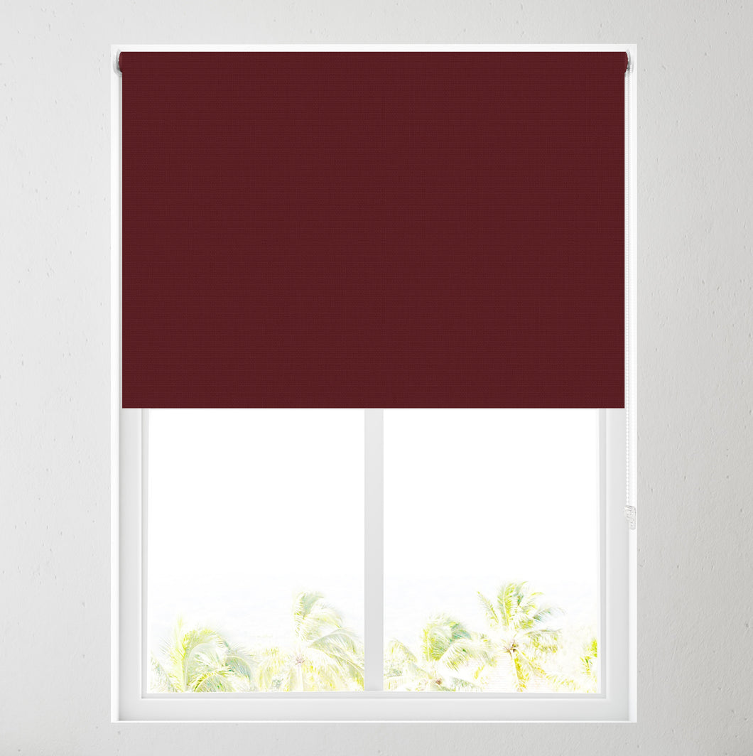 Wine / Claret Thermal Blackout Roller Blind