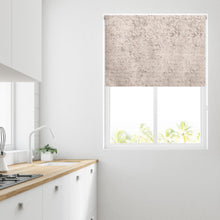 Load image into Gallery viewer, Taupe Crushed Faux Velvet Thermal Roller Blind
