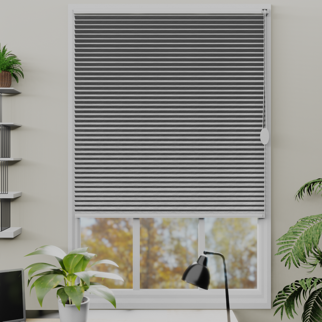 Soul Dove Grey Blackout Pleated Blind