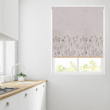 Load image into Gallery viewer, Daisy Ochre Thermal Blackout Roller Blind
