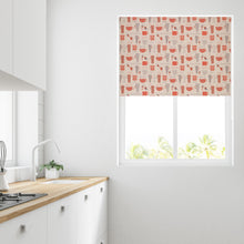 Load image into Gallery viewer, Tea Time Red Daylight Roller Blind

