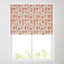 Load image into Gallery viewer, Tea Time Red Daylight Roller Blind
