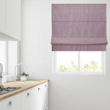 Load image into Gallery viewer, Mauve Faux Silk blackout Lined Roman Blind
