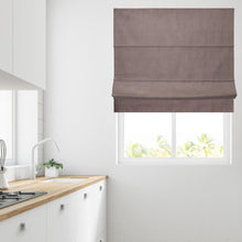 Load image into Gallery viewer, Mink Faux Silk blackout Lined Roman Blind

