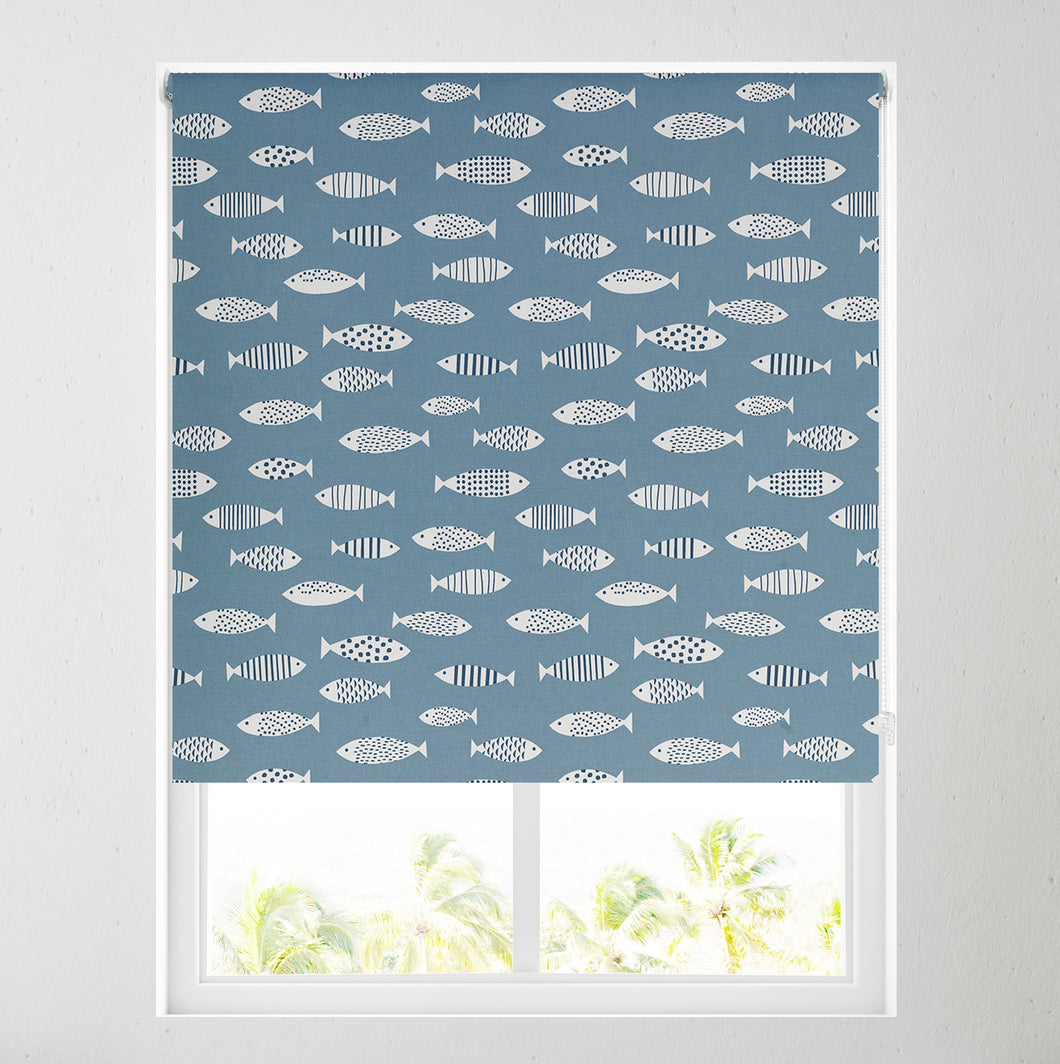 Aquarium Blue Daylight Roller Blind