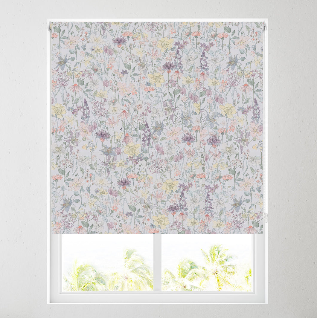 Colourful Flora Thermal Blackout Roller Blind