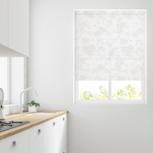 Load image into Gallery viewer, Floral White Translucent / Sheer Roller Blind
