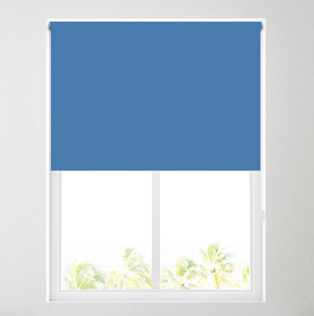 French Blue Thermal Blackout Roller Blind
