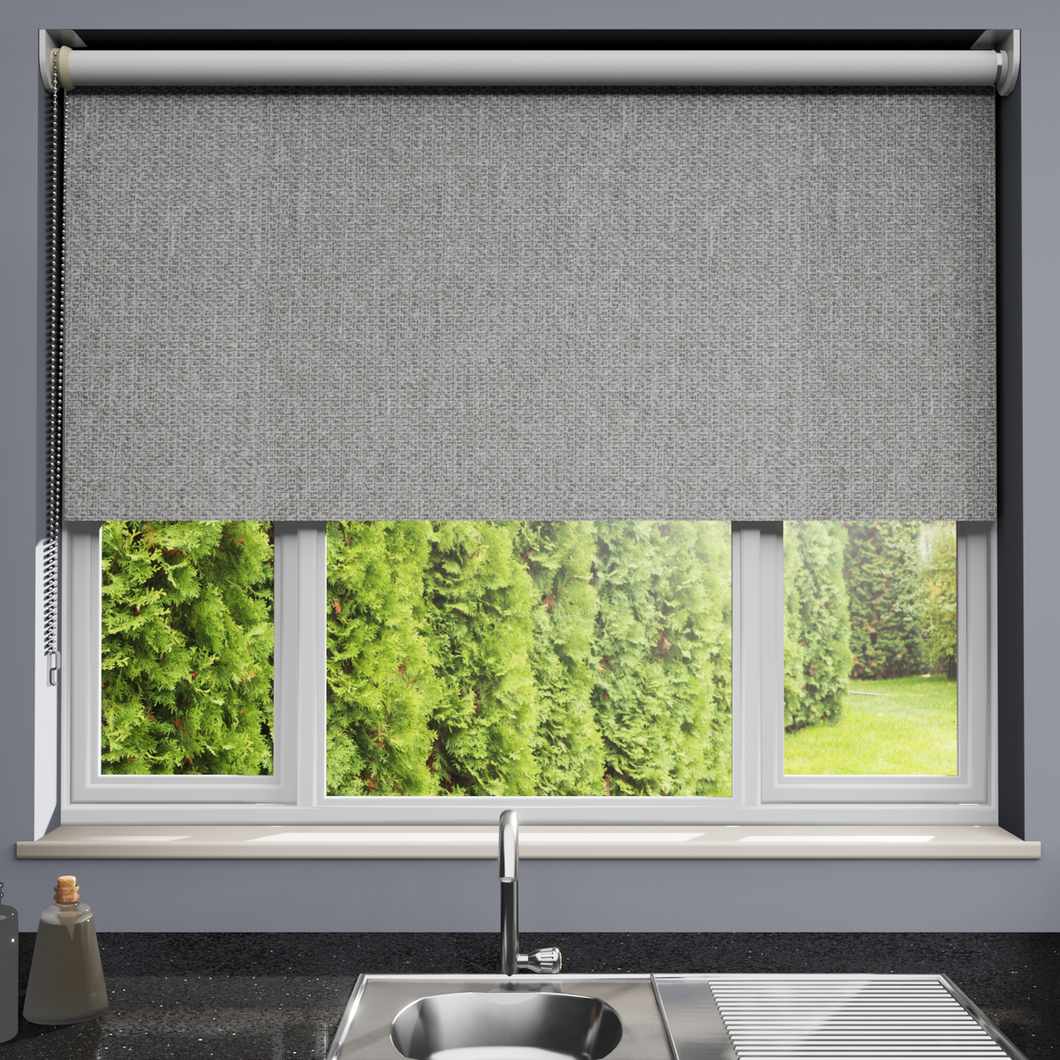 Hanson Graphite Blackout Roller Blind