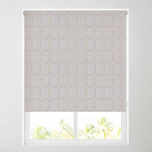 Load image into Gallery viewer, Natural &amp; Ochre Ellipse Thermal Blackout Roller Blind
