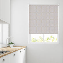 Load image into Gallery viewer, Natural &amp; Ochre Ellipse Thermal Blackout Roller Blind
