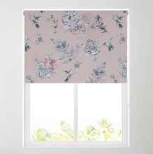 Load image into Gallery viewer, Floral Hummingbird Blush Thermal Blackout Roller Blind
