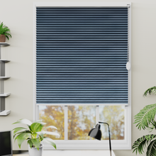 Load image into Gallery viewer, Soul Indigo Blue Blackout Pleated Blind
