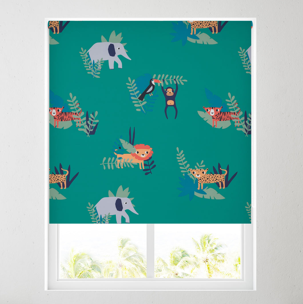 Safari Print Thermal Blackout Roller Blind