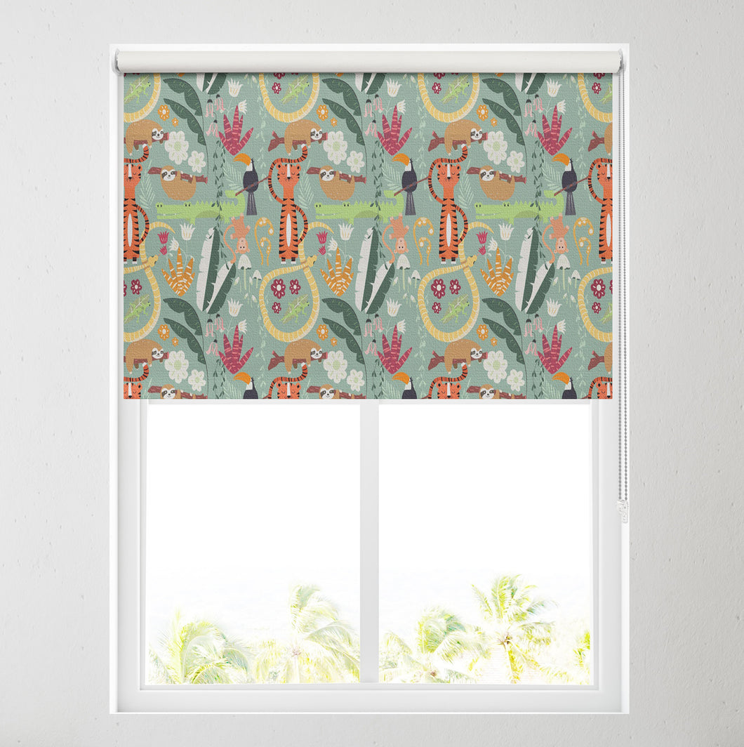 Jungle Friends Blackout Roller Blind