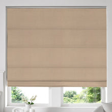 Load image into Gallery viewer, Alsea Latte Faux-Silk Roman Blind

