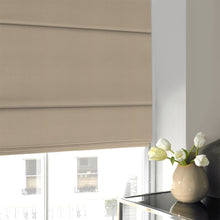 Load image into Gallery viewer, Alsea Latte Faux-Silk Roman Blind
