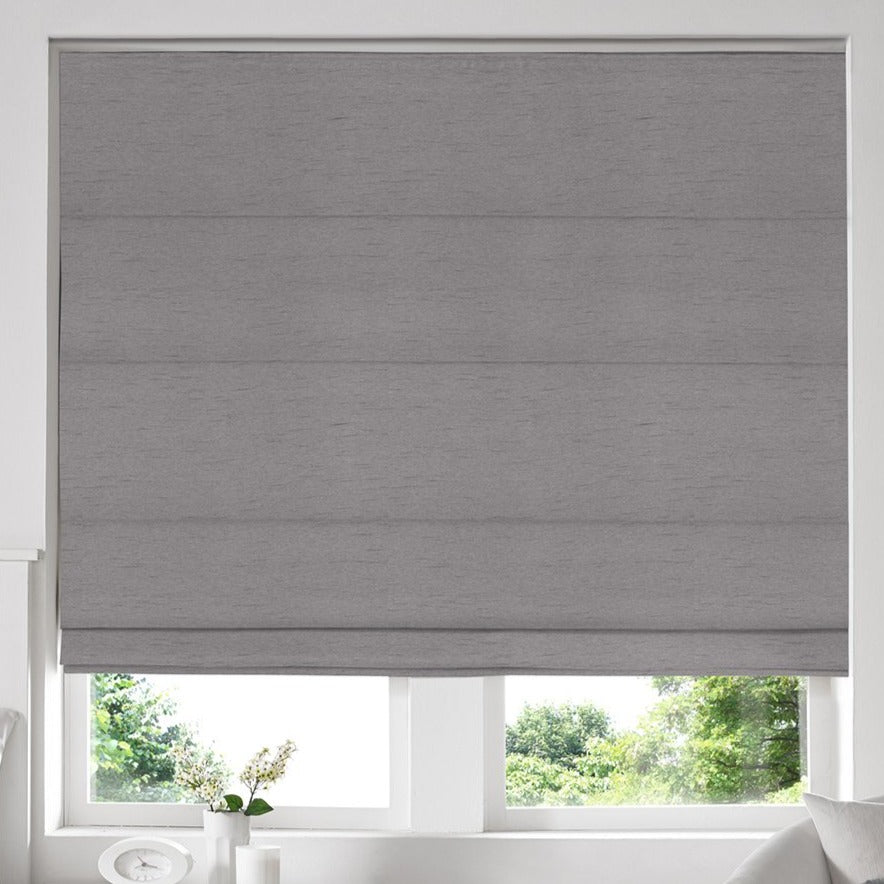 Alsea Platinum Faux-Silk Roman Blind