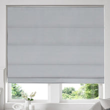 Load image into Gallery viewer, Alsea Silver Faux-Silk Roman Blind
