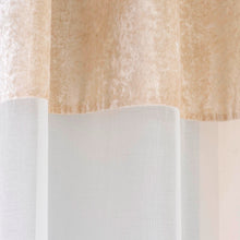 Load image into Gallery viewer, Liberty Natural Velvet Eyelet Voile Curtain Panel
