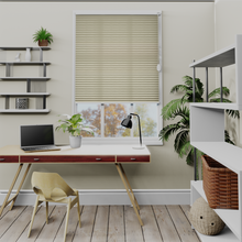 Load image into Gallery viewer, Nina Light Gold Pleated Blind
