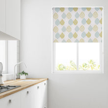 Load image into Gallery viewer, Green Motif Thermal Blackout Roller Blind
