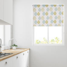 Load image into Gallery viewer, Green Motif Thermal Blackout Roller Blind
