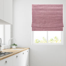 Load image into Gallery viewer, Rose Pink Linen Blackout Lined Roman Blind
