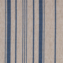 Load image into Gallery viewer, Linen Stripe Blue Thermal Blackout Roller Blind
