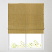 Load image into Gallery viewer, Ochre Linen Blackout Lined Roman Blind
