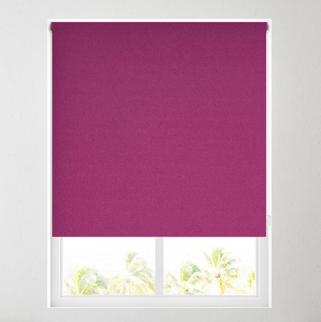 Ara Cerise Textured Thermal Blackout Roller Blind