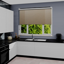 Load image into Gallery viewer, Shima Lustre Black Out Roller Blind
