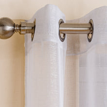 Load image into Gallery viewer, Marrakesh White Sparkle Eyelet Voile Curtain Panel
