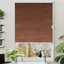 Load image into Gallery viewer, Soul Merlot Red Blackout Pleated Blind
