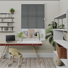 Load image into Gallery viewer, Nina Mineral Grey Pleated Blind
